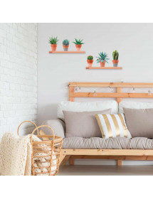 Sticker murale Pots avec Plantes
