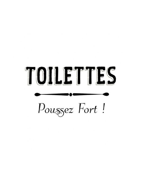 Sticker de Porte Toilettes