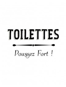 Sticker de Porte Toilettes