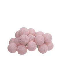 Guirlande Boules Rose Clair Atmosphera
