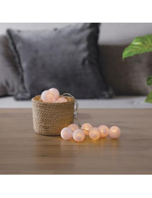 Guirlande Boules Rose Clair Atmosphera