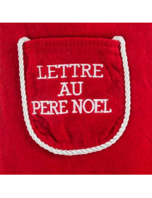 Botte de Noël en feutrine rouge