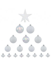 kit décoration de sapin blanc