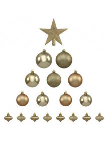 kit boules + cimier or