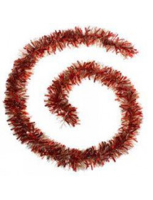 Guirlande de Noël bi-matière rouge or