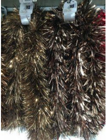 Guirlande de Noël boa large bronze