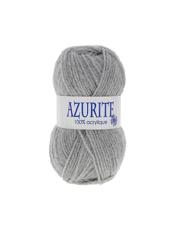 Pelote de fil à tricoter Azurite Gris