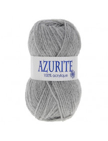 Pelote de fil à tricoter Azurite Gris
