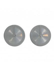 Supports de tringles Adhésif Métal gris x2