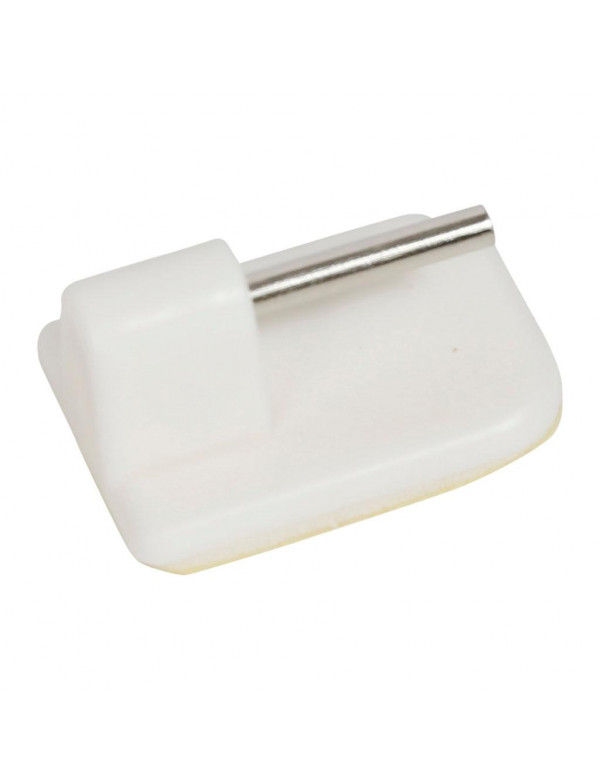Supports de tringles Adhésif Blanc X4