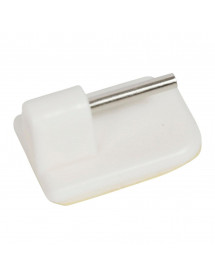Supports de tringles Adhésif Blanc X4