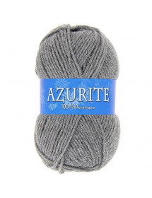 Pelotes de fil à tricoter Azurite grises x10
