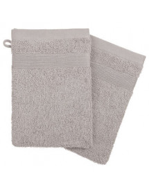 Gants de toilette Taupe x2 Atmosphera
