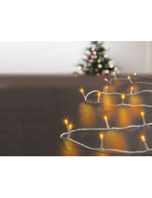 Guirlande lumineuse 100 leds luxe blanc chaud