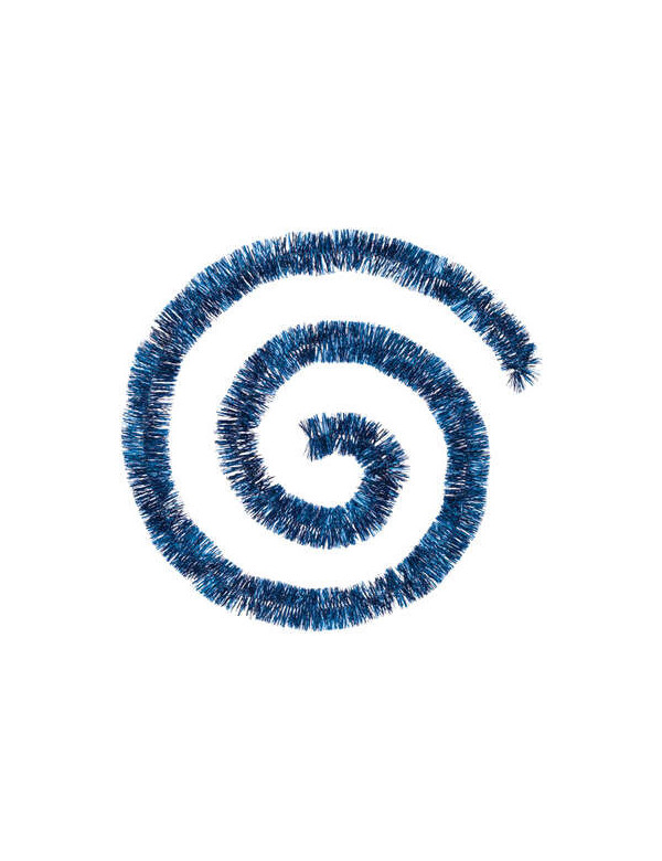 Guirlande de Noël brin fin bleu