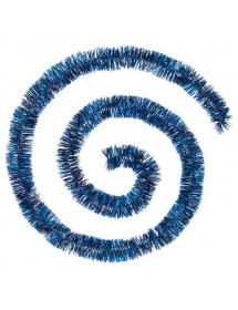 Guirlande de Noël brin fin bleu