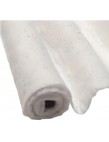 Tapis neige artificielle pailleté blanche