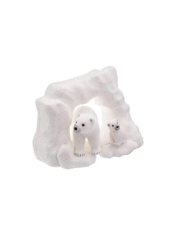 Banquise avec ours polaire de Noël