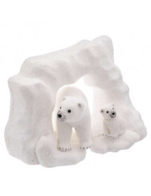 Banquise avec ours polaire de Noël