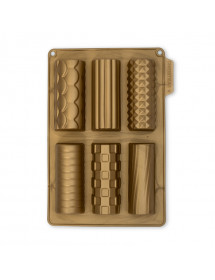 Moule 6 mini buches de Noël en silicone